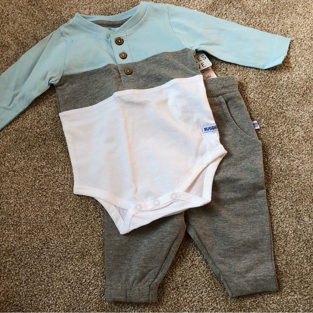 Rugged Butts Matching outfit 3-6 months
